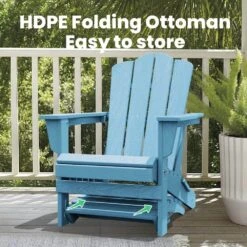 HDPE Folding Plastic Outdoor Ottoman For Adirondack In Light Blue 10 HDPE Folding Plastic Outdoor Ottoman For Adirondack In Light Blue -Jearey outdoor ottomans pezdotm lb 4f 1000