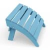HDPE Folding Plastic Outdoor Ottoman For Adirondack In Light Blue