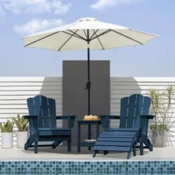 HDPE Folding Plastic Outdoor Ottoman For Adirondack In Navy -Jearey outdoor ottomans pezdotm ny 31 1000