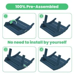 HDPE Folding Plastic Outdoor Ottoman For Adirondack In Navy -Jearey outdoor ottomans pezdotm ny 76 1000