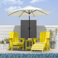 HDPE Folding Plastic Outdoor Ottoman For Adirondack In Yellow 15 HDPE Folding Plastic Outdoor Ottoman For Adirondack In Yellow -Jearey outdoor ottomans pezdotm ye 31 1000