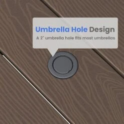 HDPE 7-Piece Plastic Rectangle Standard Height Outdoor Dining Set In Coffee 15 HDPE 7-Piece Plastic Rectangle Standard Height Outdoor Dining Set In Coffee -Jearey patio dining sets pejyczytz co 44 1000