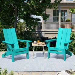 Aruba Blue Classic Folding HDPE Plastic Adirondack Chair (1-Pack) 15 Aruba Blue Classic Folding HDPE Plastic Adirondack Chair (1-Pack) -Jearey plastic adirondack chairs hqzdy ab 31 1000