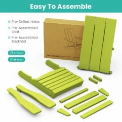 Apple Green Classic Folding HDPE Plastic Adirondack Chair (1-Pack) 12 Apple Green Classic Folding HDPE Plastic Adirondack Chair (1-Pack) -Jearey plastic adirondack chairs hqzdy ap 44 1000