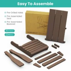 Brown Classic Folding HDPE Plastic Adirondack Chair 12 Brown Classic Folding HDPE Plastic Adirondack Chair -Jearey plastic adirondack chairs hqzdy br 44 1000