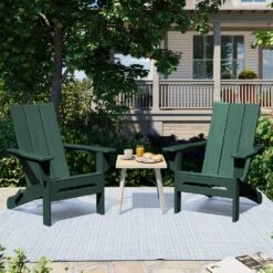 Dark Green Classic Folding HDPE Plastic Adirondack Chair (1-Pack) 15 Dark Green Classic Folding HDPE Plastic Adirondack Chair (1-Pack) -Jearey plastic adirondack chairs hqzdy gr 31 1000