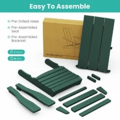 Dark Green Classic Folding HDPE Plastic Adirondack Chair (1-Pack) 12 Dark Green Classic Folding HDPE Plastic Adirondack Chair (1-Pack) -Jearey plastic adirondack chairs hqzdy gr 44 1000