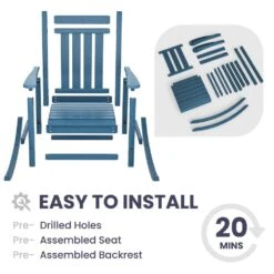 Oversized HDPE Resin Outdoor Patio Rocking Plastic Adirondack Chair In Navy 9 Oversized HDPE Resin Outdoor Patio Rocking Plastic Adirondack Chair In Navy -Jearey plastic adirondack chairs pekd blue 4f 1000