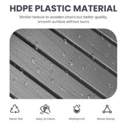 Oversized HDPE Resin Outdoor Patio Rocking Plastic Adirondack Chair In Gray 11 Oversized HDPE Resin Outdoor Patio Rocking Plastic Adirondack Chair In Gray -Jearey plastic adirondack chairs pekd gray 44 1000