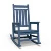 HDPE Blue Adirondack Rocking Chair (1-Pack)
