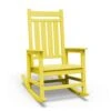 HDPE Yellow Adirondack Rocking Chair (1-Pack)
