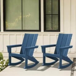 Modern Rocking Plastic Outdoor Adirondack Chair In Navy 15 Modern Rocking Plastic Outdoor Adirondack Chair In Navy -Jearey plastic adirondack chairs peyyy navy 31 1000
