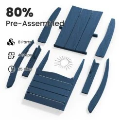 Modern Rocking Plastic Outdoor Adirondack Chair In Navy 10 Modern Rocking Plastic Outdoor Adirondack Chair In Navy -Jearey plastic adirondack chairs peyyy navy 4f 1000
