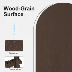 HDPE Classic Coffee Brown Folding Plastic Adirondack Chair (1-Pack) -Jearey plastic adirondack chairs psqwy coffee 76 1000