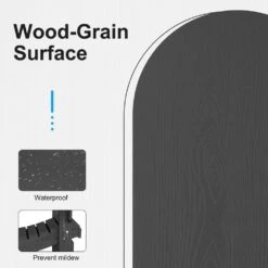 HDPE Classic Gray Folding Plastic Adirondack Chair (1-Pack) -Jearey plastic adirondack chairs psqwy gray 76 1000