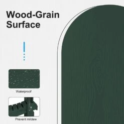 HDPE Classic Green Folding Plastic Adirondack Chair (1-Pack) -Jearey plastic adirondack chairs psqwy green 76 1000