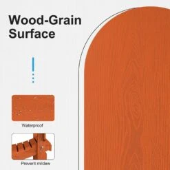 HDPE Classic Orange Folding Plastic Adirondack Chair (1-Pack) -Jearey plastic adirondack chairs psqwy ogreen 76 1000
