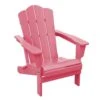 HDPE Classic Pink Folding Plastic Adirondack Chair (1-Pack)
