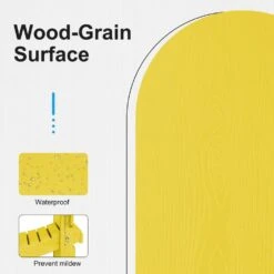 HDPE Classic Yellow Folding Plastic Adirondack Chair (1-Pack) -Jearey plastic adirondack chairs psqwy yellow 76 1000