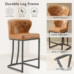 Star Stackable Plastic Yellow Outdoor Bar Stool (set Of 2) -Jearey yellow jearey bar stools xq24 ye 44 1000