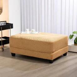 Yellow Corduroy Ottoman For Sectional Sofa -Jearey yellow jearey ottomans dxrjd yellow 1f 1000
